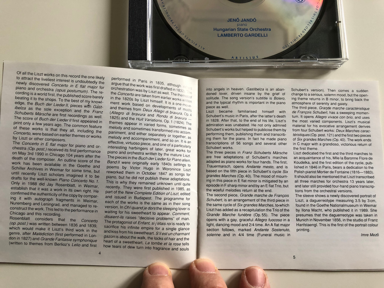 Liszt Ferenc Piano Concerto Op Post Buch Der Lieder Vol 2 Jeno Jando Piano Hungarian State Orchestra Conducted By Lamberto Gardelli Audio Cd 1997 Hungaroton Classic Hcd 31396 Bibleinmylanguage