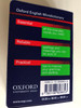 Oxford English Dictionary / The World's Most Trusted Dictionaries / Essential - Reliable - Practical / Oxford University press (9780198608653)