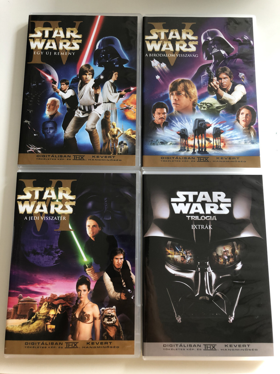 Star Wars Trilogy DVD Set 2004 Episode IV A New Hope, V. The Empire Strikes  Back, VI. Return of the Jedi / Star Wars Trilógia IV. Egy Új Remény, V. A  Birodalom