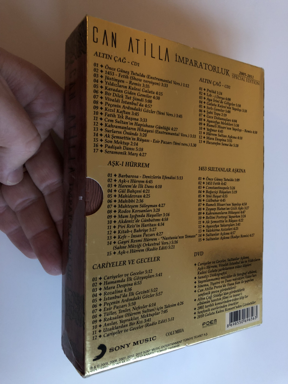 can atilla imparatorluk 2005 2011 the empire special edition 5 cd 1 dvd 56 pg exclusive booklet sony music