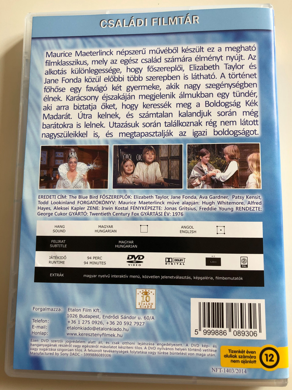 The Blue Bird Dvd 1976 A Kek Madar Directed By George Cukor Starring Elizabeth Taylor Jane Fonda Ava Gardner Patsy Kensit Todd Lookinland Bibleinmylanguage
