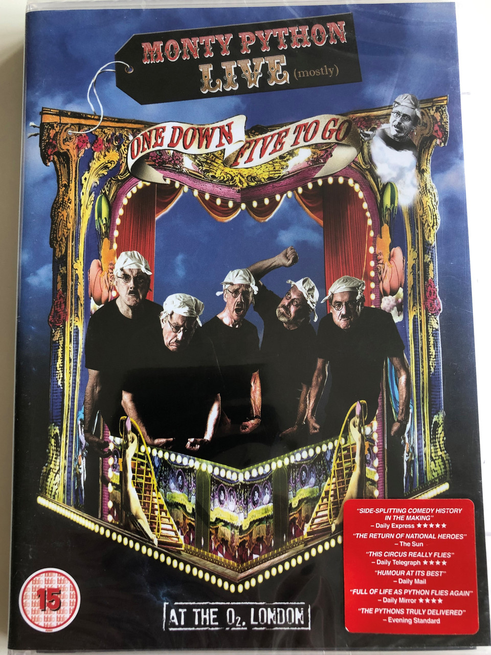 Monty Python Live (mostly) - One Down, Five to go DVD 2014 / Written be  Graham Chapman, John Cleese, Terry Gilliam, Eric Idle, Terry Jones, Michael  Palin - bibleinmylanguage