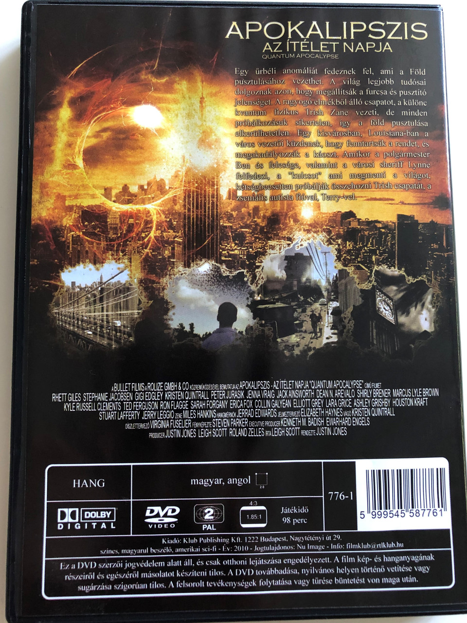 Quantum Apocalypse Dvd 2010 Apokalipszis Az Itelet Napja Directed By Justin Jones Starring Rhett Giles Stephanie Jacobsen Gigi Edgley Kristen Quintrall Peter Jurasik Jenna Vraig Bibleinmylanguage