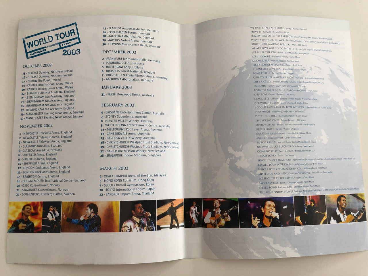Cliff Richard 2003 World Tour Dvd 2004 Concert Director Ian
