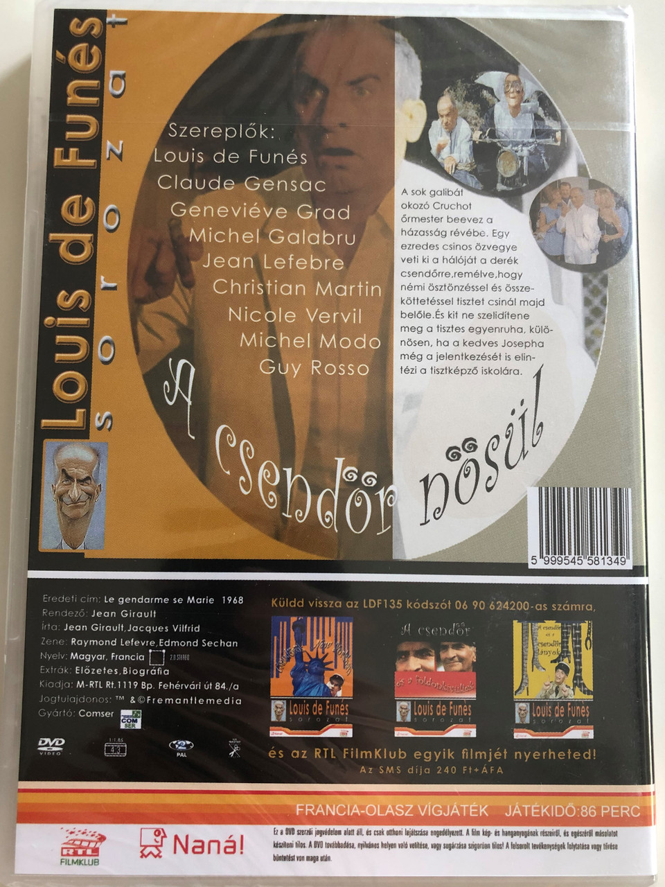 Le Gendarme Se Marie Dvd 1968 A Csendor Nosul The Gendarme Gets Married Directed By Jean Girault Starring Louis De Funes Claude Gensac Michel Galabru Louis De Funes Sorozat Disc 2 Bibleinmylanguage