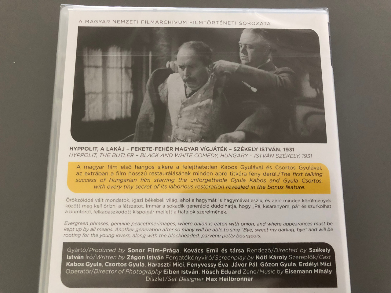 Hyppolit The Butler Dvd 1931 Hyppolit A Lakaj Directed By Istvan Szekely Starring Kabos Gyula Csortos Gyula Javor Pal Fenyvessy Eva Digitalisan Restauralt Kep Es Hang Bibleinmylanguage