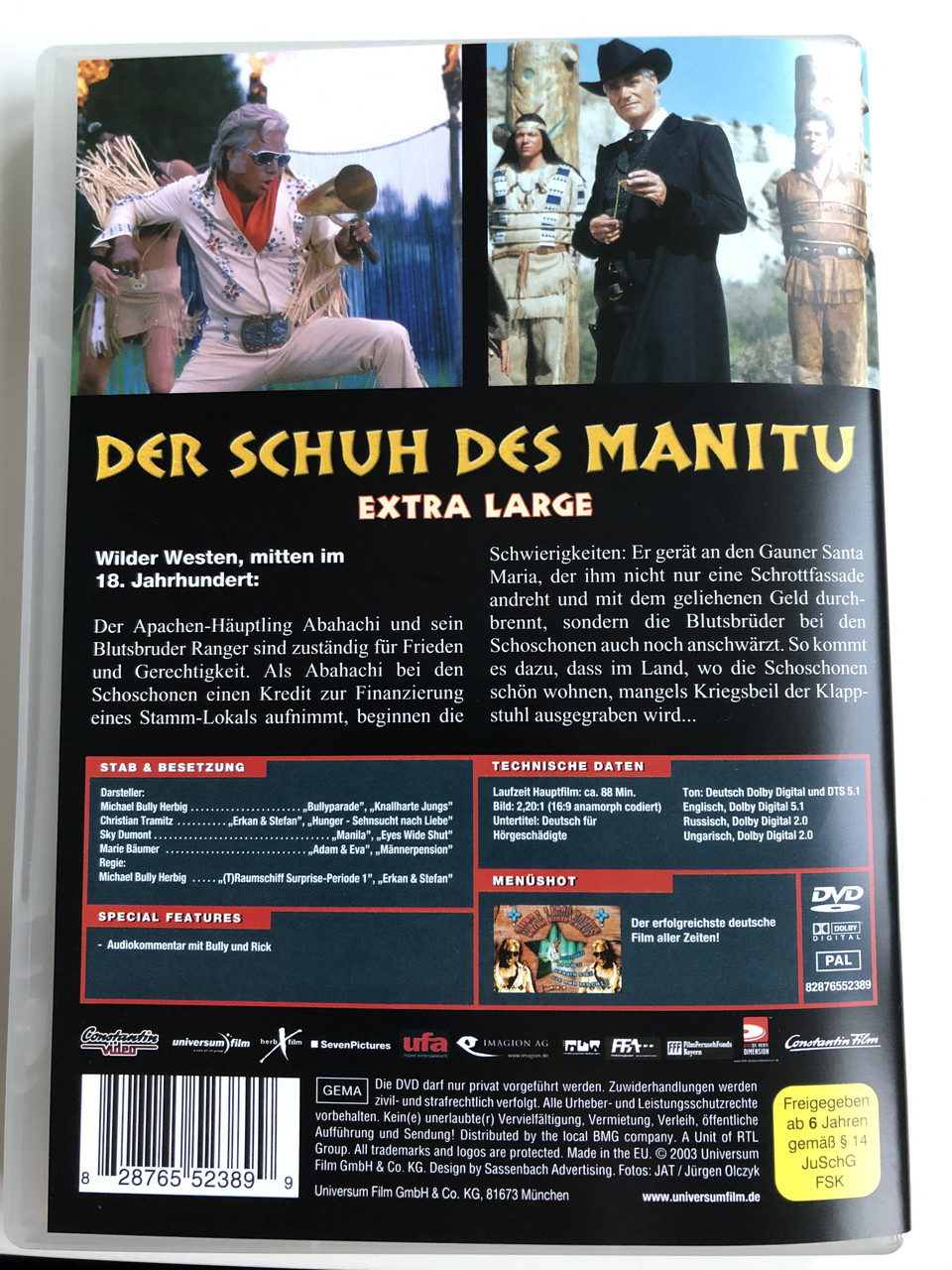 Der Schuh Des Manitu Extra Large Dvd 2001 Manitou S Shoe German Western Parody Directed By Michael Herbig Starring Michael Herbig Christian Tramitz Rick Kavanian Sky Du Mont Marie Baumer Hilmi Sozer Bibleinmylanguage