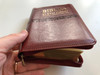 Biblija - Sveto Pismo staroga i novoga zavjeta / Small Size - Brown / Croatian language Leather bound Holy Bible / Golden edges, thumb index, zipper / I. Šarić translation / HBD 2017 (9789536709755)