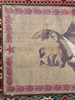 Wall Carpet with the portrait of Comrade Lenin / Brown Lenin Rug with Red Star and Sickle / Sovjet made rug Collector's item CCCP / U.S.S.R. Communist Memoribilia Владимир Ильич Ленин / Size 131 X 90 CM 
