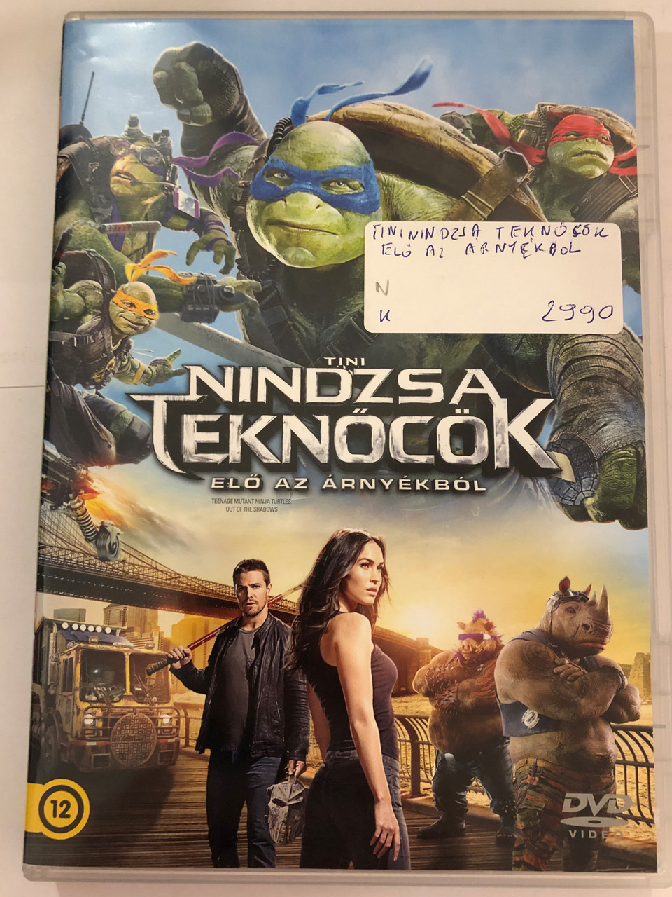 Teenage Mutant Ninja Turtles - Out of the Shadows DVD 2016 Tini Nindzsa  Teknőcök - Elő az árnyékből /