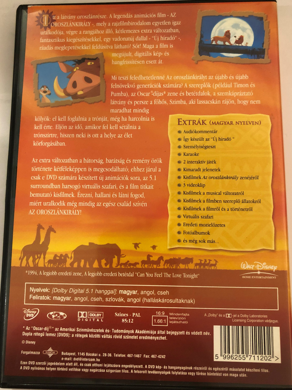 The Lion King Hungarian Special Edition Dvd 1994 Az Oroszlankiraly Extra Valtozat Directed By Roger Allers Rob Minkoff Starring Matthew Broderick James Earl Jones Jeremy Irons Moira Kelly Nathan Lane Bibleinmylanguage