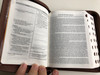 Leather Bound Bible in Czech language - Ecumenical translation / Brown with zipper & thumb index / Pismo Svaté Starého a Nového Zakona / Český Ekumenický překlad / Česká biblicka společnost 2015 (9788075450036)