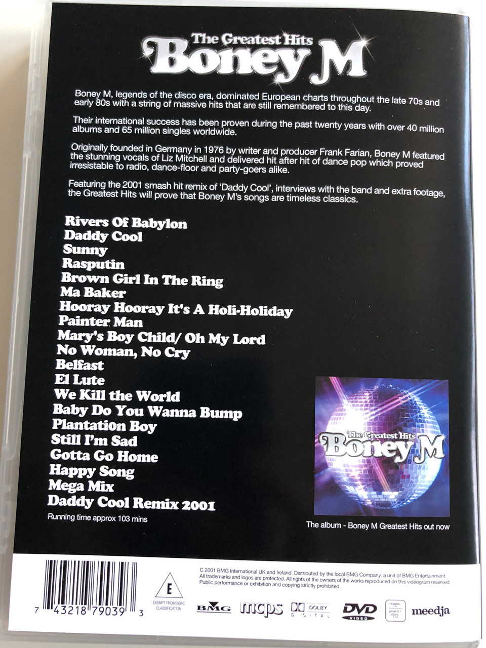 Boney M The Greatest Hits Dvd 01 Rivers Of Babylon Daddy Cool Rasputin No Woman No Cry Bmg International Bibleinmylanguage