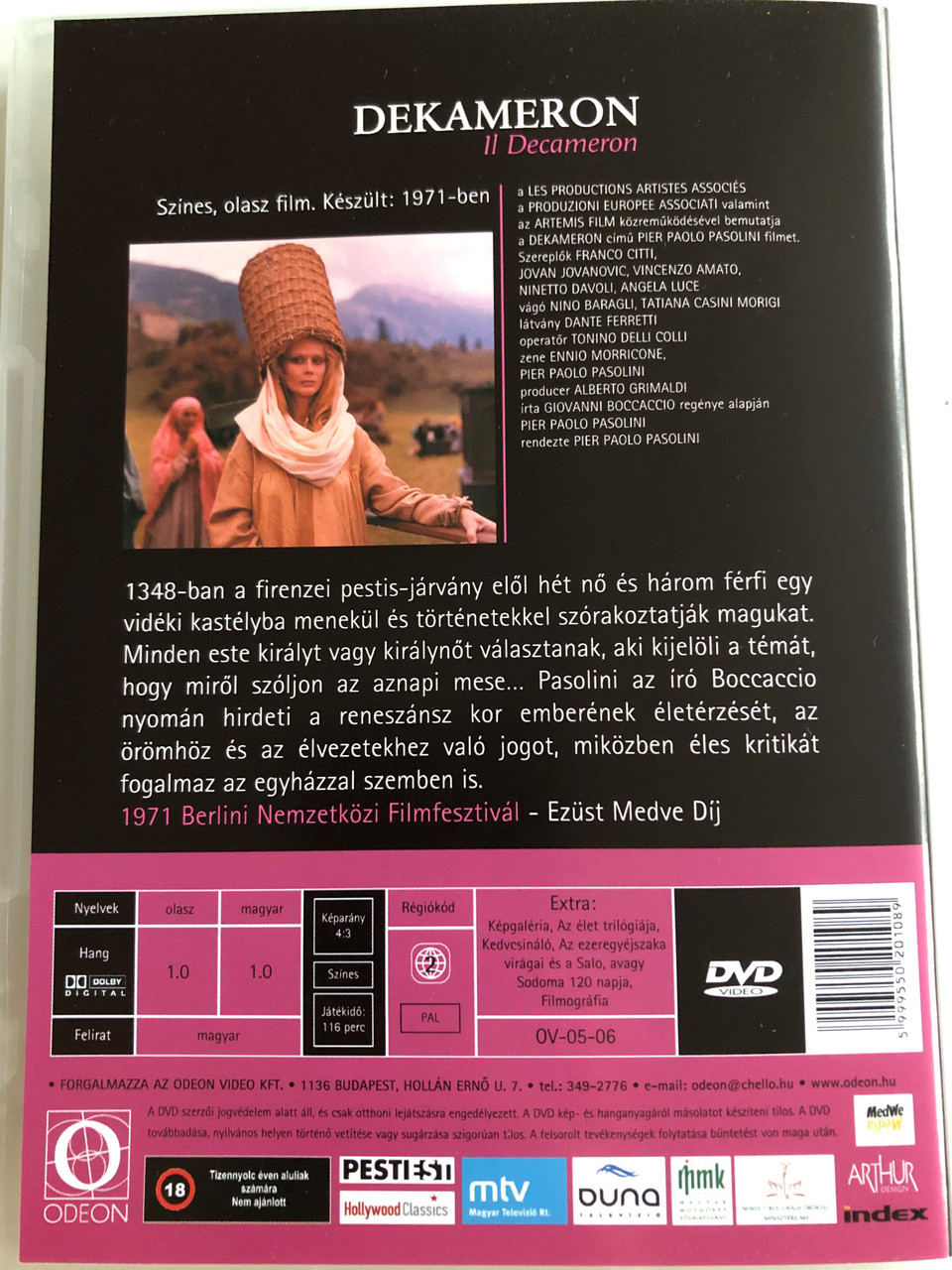 Il Decameron DVD 1971 Dekameron / Directed by Pier Paolo Pasolini / Franco Citti, Ninetto Davoli, Pier Paolo Pasolini - bibleinmylanguage