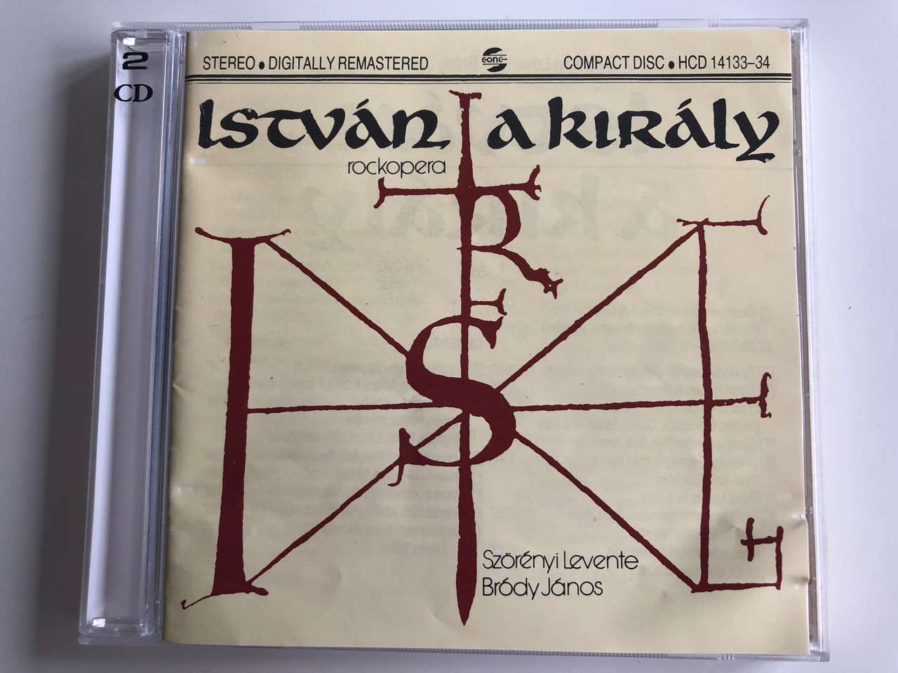 Istvan A Kiraly Rockopera Szorenyi Levente Brody Janos Gong 2x Audio Cd 1993 Stereo Hcd 14133 34 Bibleinmylanguage