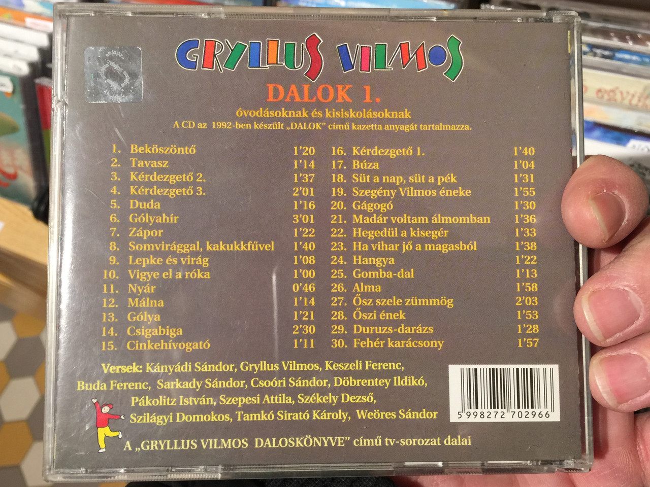 Gryllus Vilmos Dalok 1 Treff Audio Cd Trcd 002 Bibleinmylanguage