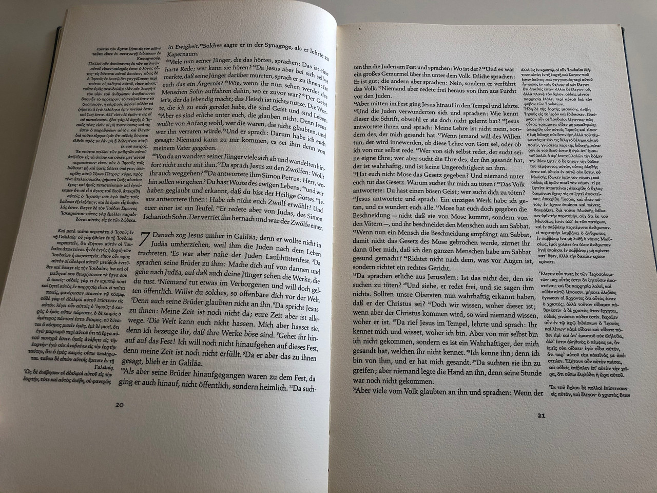 Das Evangelium nach / German Gospel according John / German - Greek parallel text - bibleinmylanguage