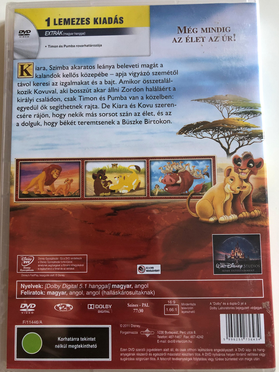 The Lion King 2 - Simba's Pride DVD Oroszlánkirály 2. Szimba Büszkesége /  Directed by Darrell Rooney, Rob LaDuca / Starring: Matthew Broderick, Neve  Campbell, Andy Dick, Robert Guillaume, James Earl Jones - bibleinmylanguage