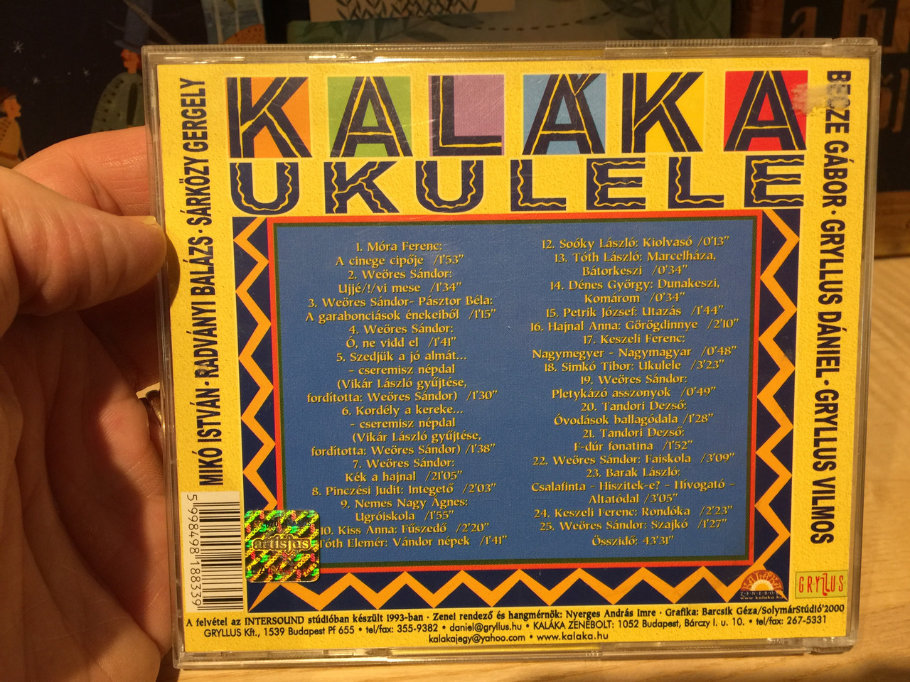 Kaláka ‎– Ukulele / Gryllus Audio CD 2000 / GCD 021 - bibleinmylanguage