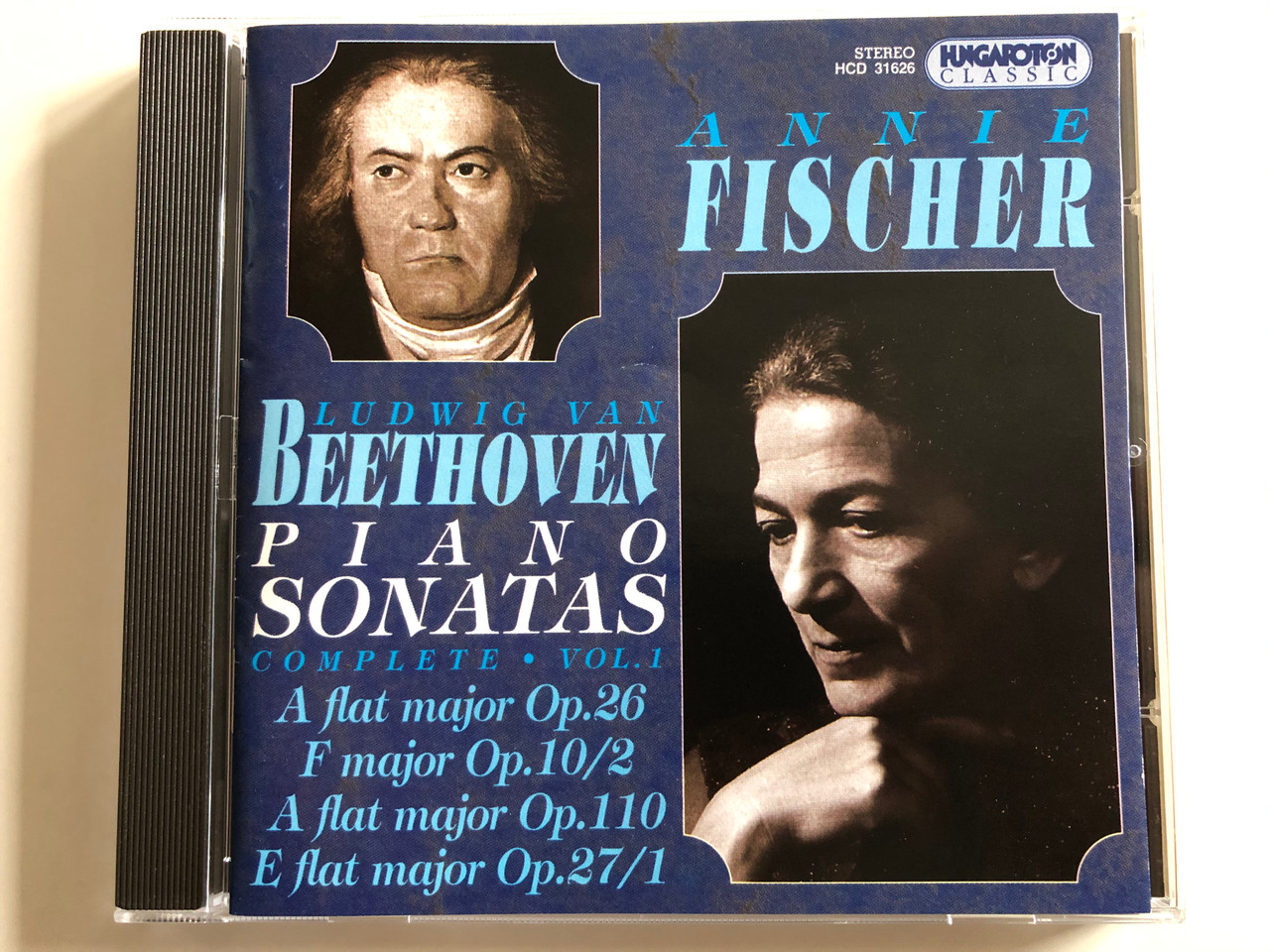 Annie Fischer ‎– Ludwig van Beethoven - Piano Sonatas Complete • Vol. 1 / A  Flat Major Op. 26, F Major Op. 10/2, A Flat Major Op. 110, E Flat Major  Op.27/1 / Hungaroton Classic Audio CD 1996 Stereo / HCD 31626 -  bibleinmylanguage