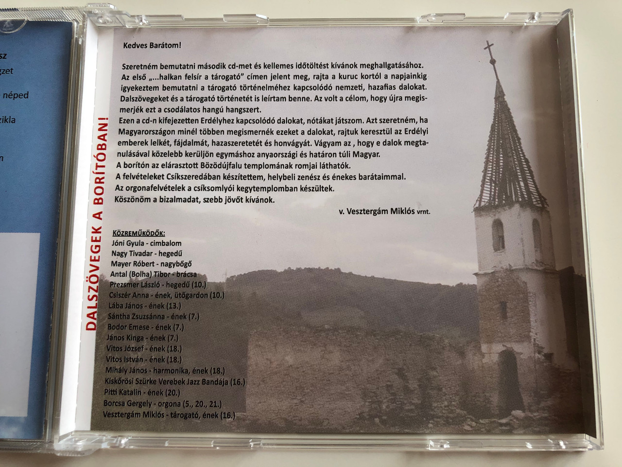 Halkan Felsír A Tárogató Erdélyért / Tárogató v. Vesztergám Miklós ‎vrnt. /  Veszt-Ablak Bt. ‎Audio CD 2008 / Veszt 02 - Bible in My Language