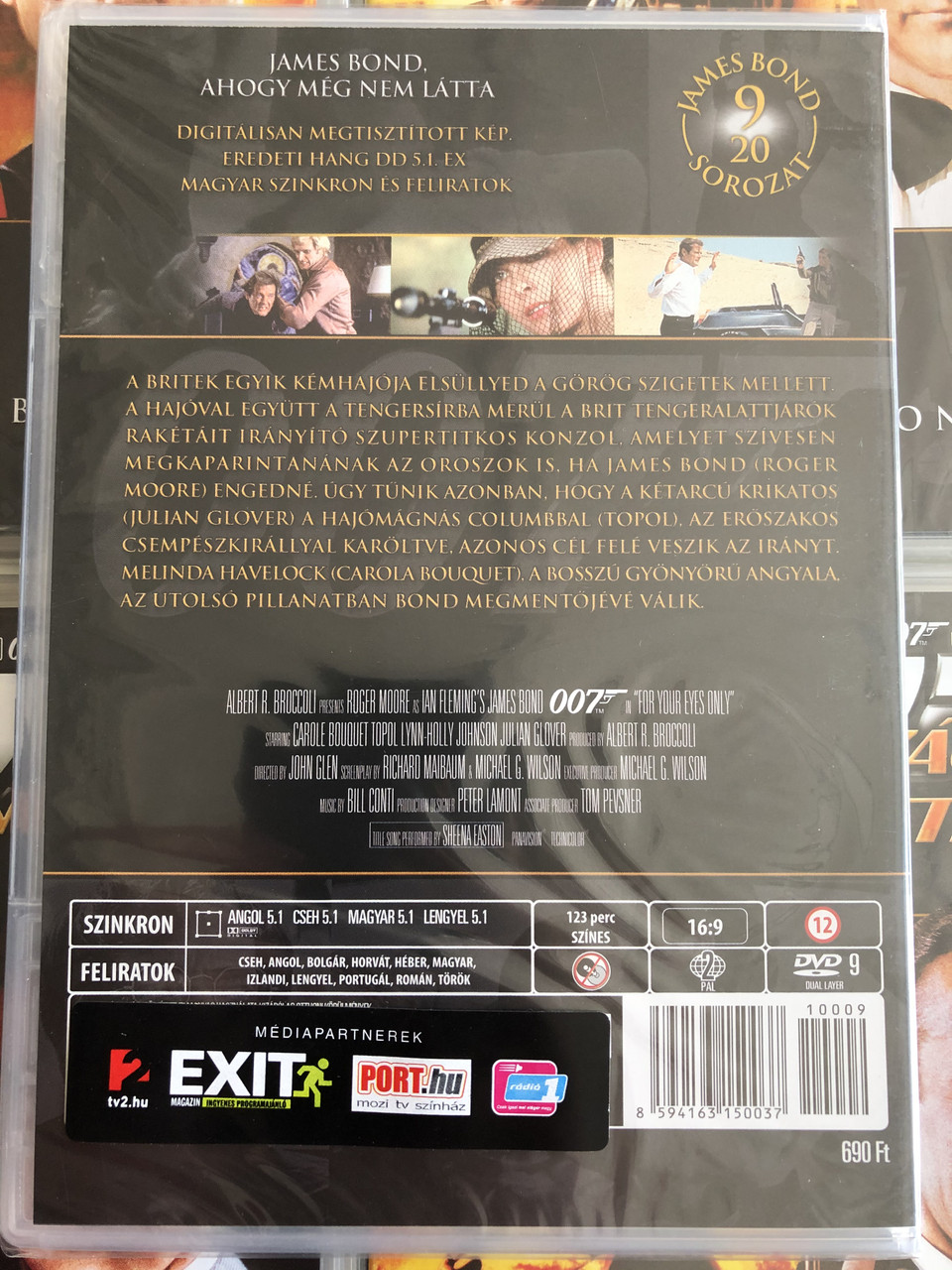 James Bond 007 For Your Eyes Only Dvd 1981 James Bond Szigoruan Bizalmas Directed By John Glen Starring Roger Moore Carole Bouquet Topol Lynn Holly Bibleinmylanguage