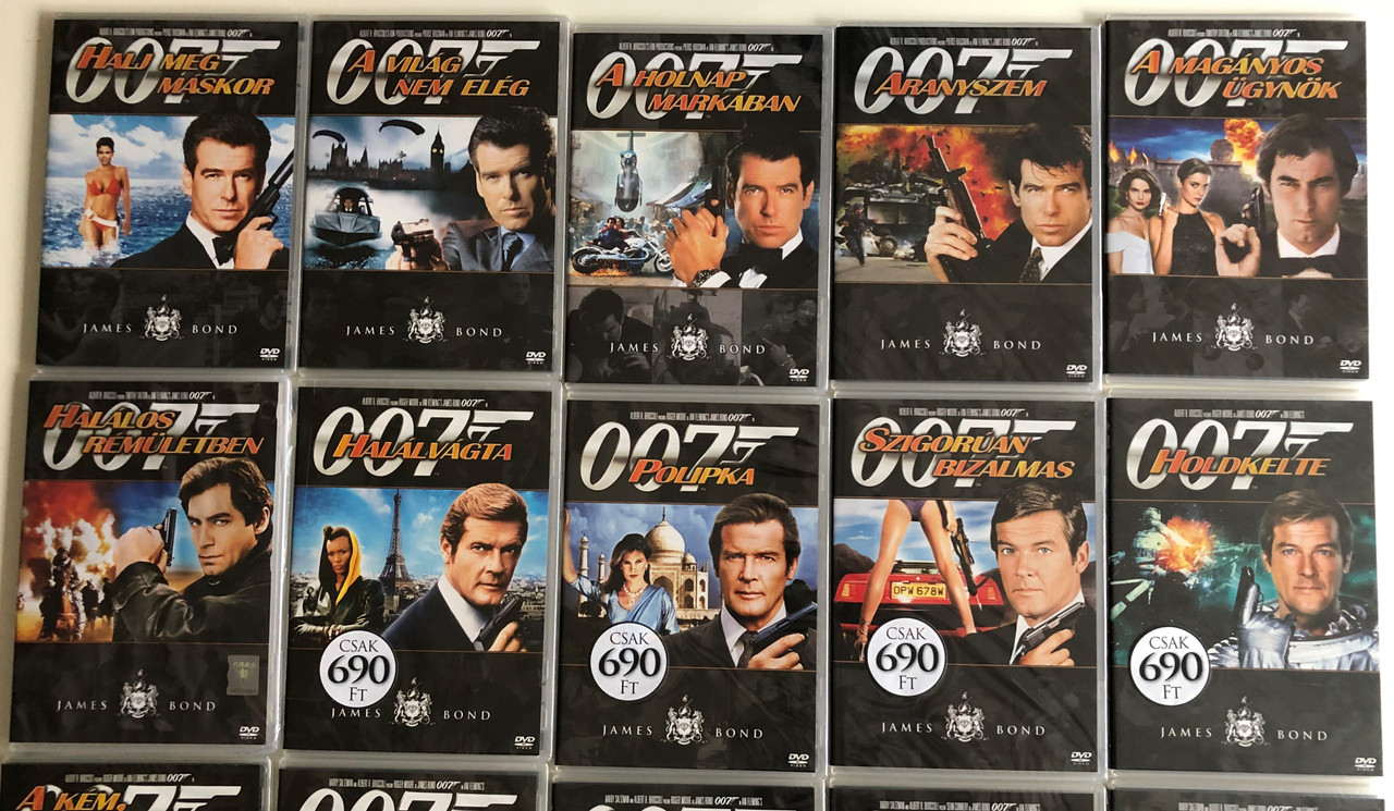 James Bond 007 20 Dvd Set Ultimate Collection 1962 2002 Dr No From Russia With Love Goldfinger Goldeneye The World Is Not Enough Tomorrow Never Dies Diamonds