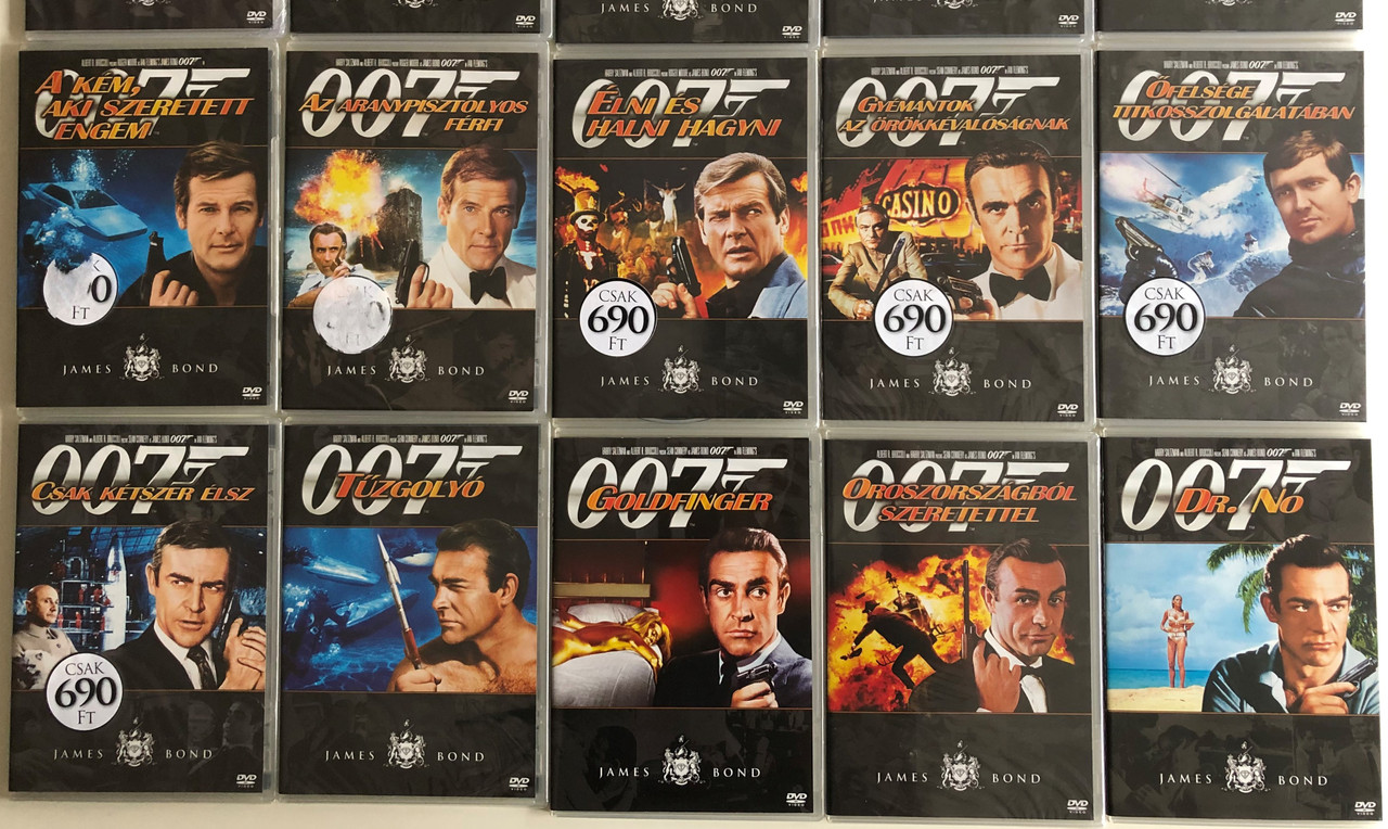 James Bond 007 20 Dvd Set Ultimate Collection 1962 2002 Dr No From Russia With Love Goldfinger Goldeneye The World Is Not Enough Tomorrow Never Dies Diamonds