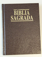 Portuguese Bible with Golden Edges Printed in Brasil / A Biblia Sagrada / Anti...