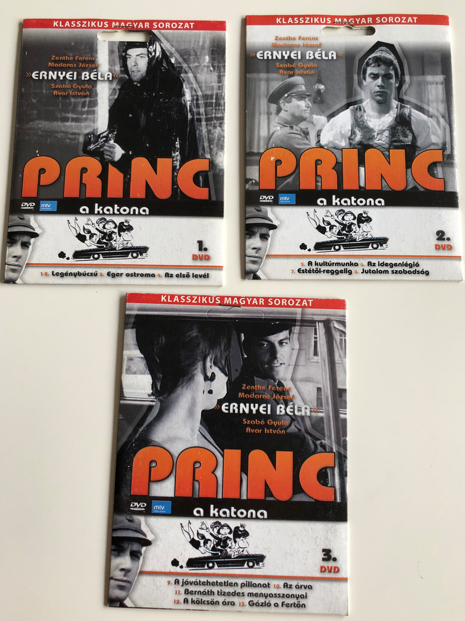 Princ A Katona Dvd Set 1966 Volumes 1 3 Classic Hungarian Tv Series Directed By Fejer Tamas Starring Ernyey Bela Zenthe Ferenc David Kiss Ferenc Madaras Jozsef 13 Episodes 3 Dvds Bibleinmylanguage