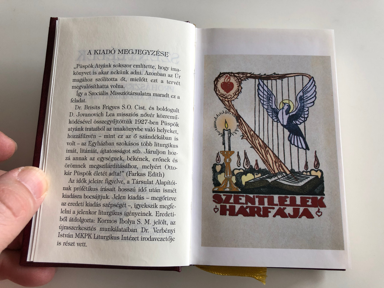 Szentlélek hárfája - Prohászka-Imakönyv / Hungarian Catholic prayer book /  Harp of Holy Spirit / 10th edition / Szent István Társulat 2008 / Hardcover  - bibleinmylanguage