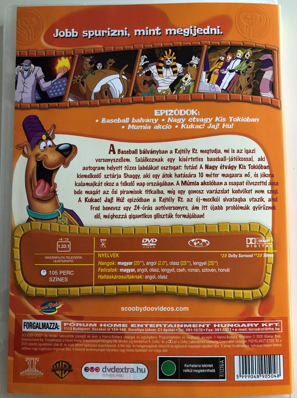 What's new Scooby-Doo? Volume 4 DVD 2003 Mizújs, Scooby-Doo? Múmia Akció /  4 episodes: The Unnatural, Big Appetite in Little Tokyo, Mummy Scares Best,  The Fast and the Wormious - bibleinmylanguage
