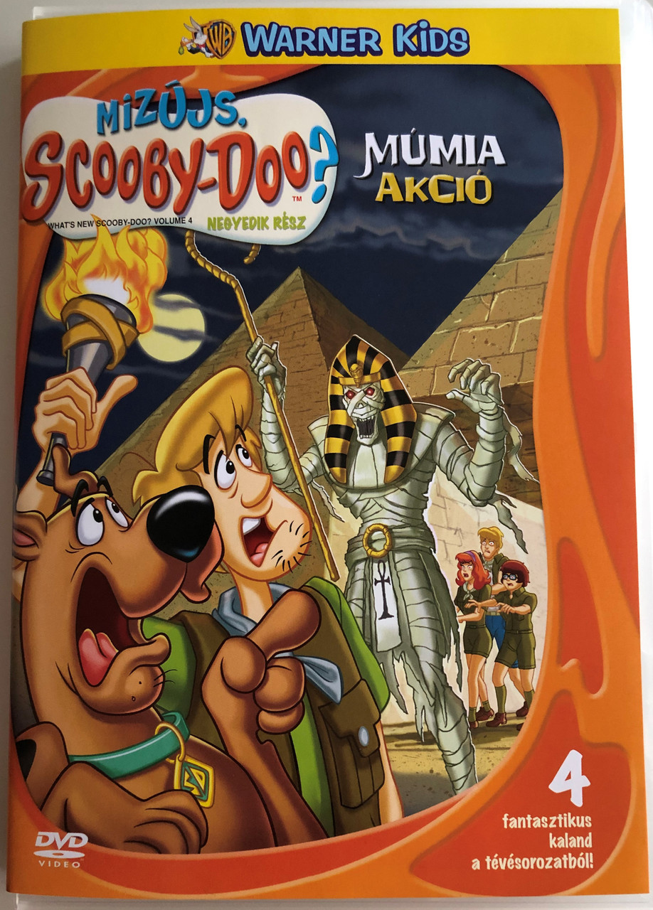What's new Scooby-Doo? Volume 4 DVD 2003 Mizújs, Scooby-Doo? Múmia Akció /  4 episodes: The Unnatural, Big Appetite in Little Tokyo, Mummy Scares Best,  The Fast and the Wormious - Bible in My Language