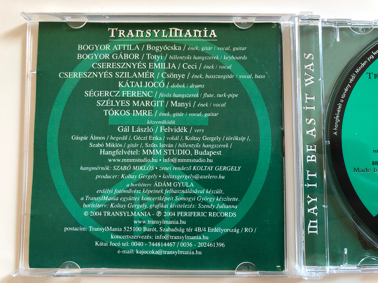 Transylmania ‎– Legyen Úgy, Mint Régen Volt / Periferic Records ‎Audio CD  2004 / BGCD 134 - bibleinmylanguage