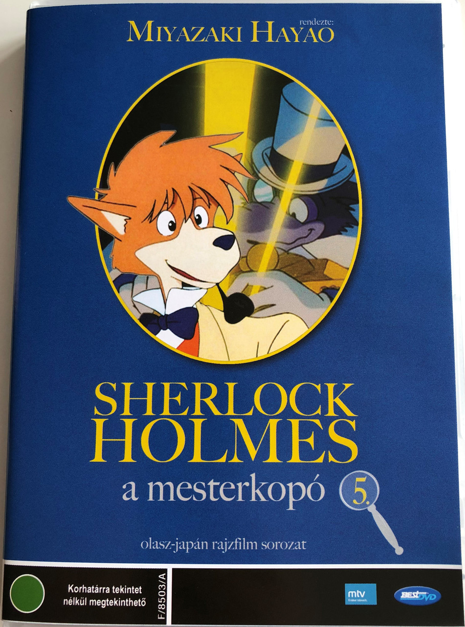 Fiuto di Sherlock Holmes 5. DVD 1985 Sherlock Holmes a mesterkopó 5.  (Sherlock Hound ) / Directed by Miyazaki Hayao / Japanese-Italian cartoon  series / Episodes 13-15 - bibleinmylanguage