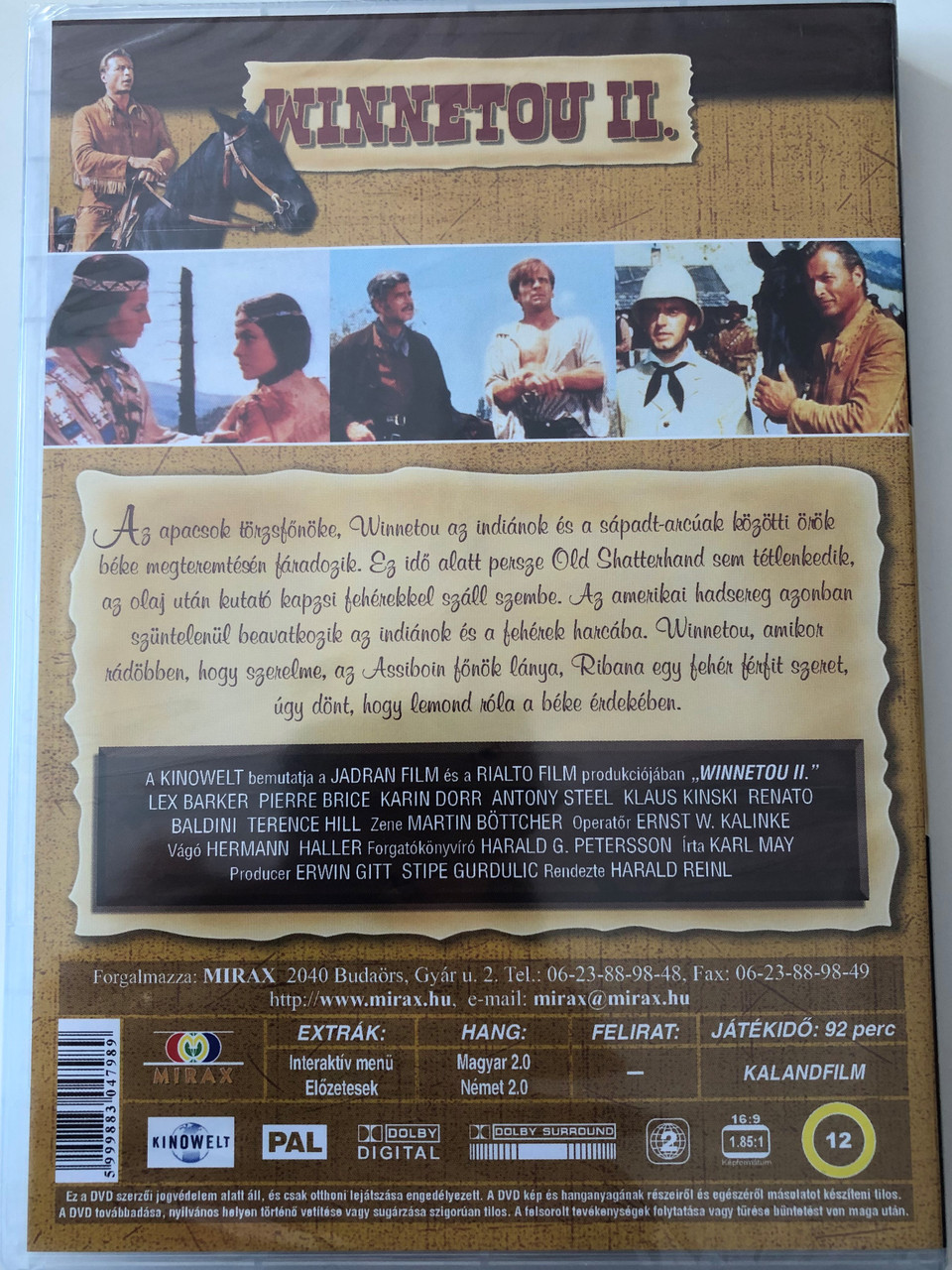 Winnetou Ii Dvd 1964 Winnetou Ii Az Utolso Renegatok Last Of The Renegades Directed By Harald Reinl Starring Lex Barker Pierre Brice Anthony Steel Karl May Sorozat 6 Bibleinmylanguage
