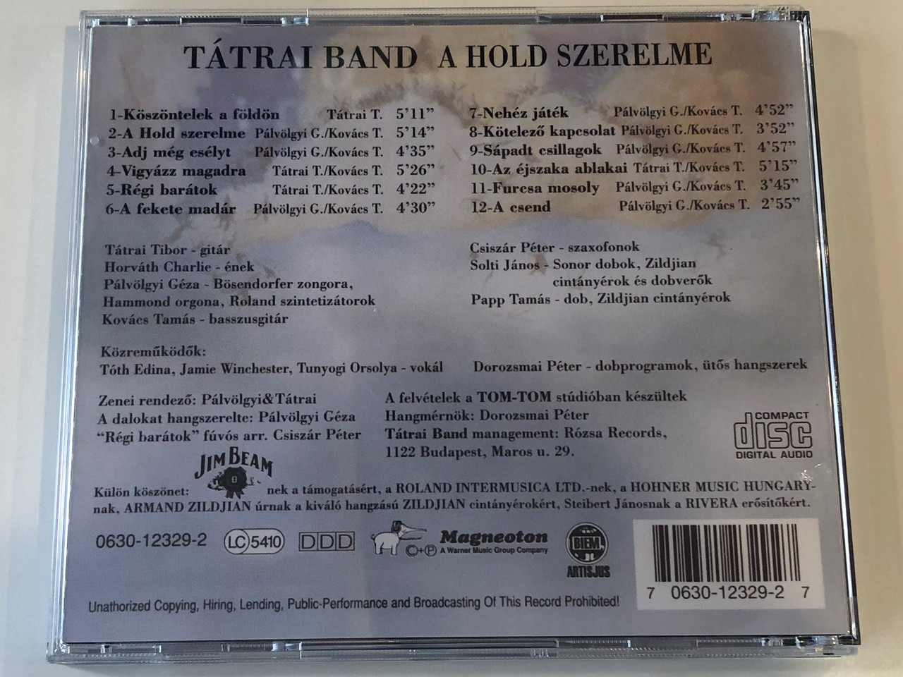 Tátrai Band ‎– A Hold Szerelme / Magneoton Audio CD / 0630-12329-2 -  bibleinmylanguage