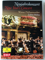 Neujahrskonzert DVD 1990 New Year's Concert / Directed by Brian Large / Wiener Philharmoniker / Conducted by Zubin Mehta (044007344545)