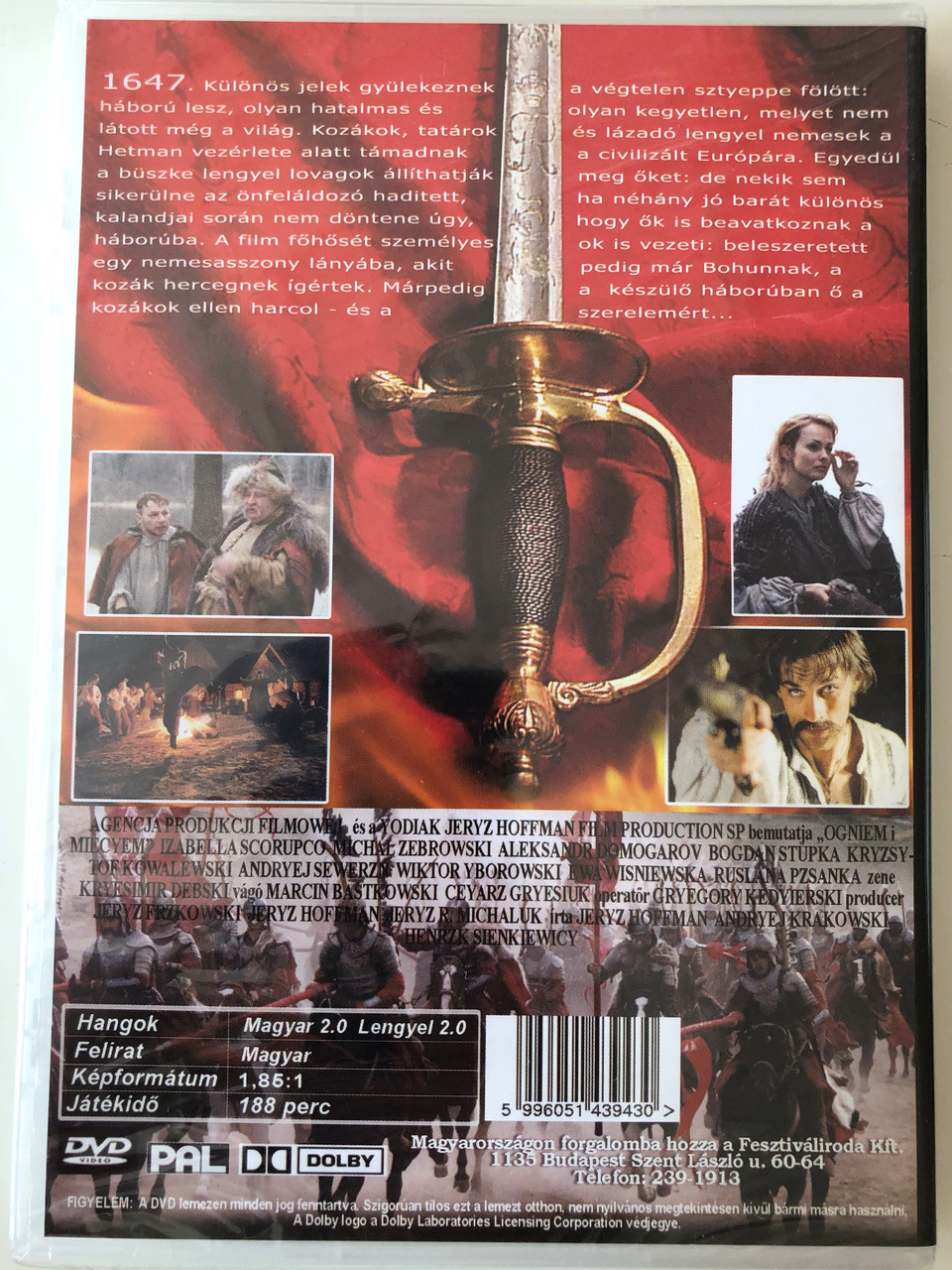 Ogniem i mieczem DVD 1999 Tűzzel-vassal (With Fire and Sword ) / Directed  by Jerzy Hoffman / Starring: Izabella Scorupco, Michał Żebrowski, Aleksandr  Domogarov - bibleinmylanguage