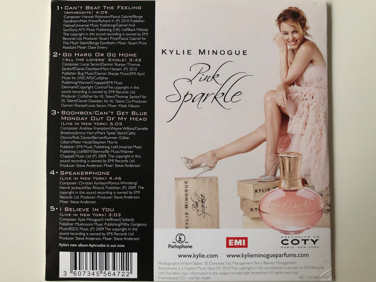 Kylie Minogue ‎– Pink Sparkle / The Exclusive CD / The Exclusive Fragrance  / Parlophone ‎Audio CD 2010 / 3607345564722 - bibleinmylanguage