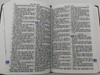 New Korean Revised Version Holy Bible / Blue Leather bound coveer / Old and New Testaments / Words of Christ in RED / Korean Bible Society 2014 NKR62ETU / 4th edition (9788941221777)