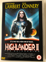 Highlander II - The Quickening DVD 1991 / Directed by Directed by Russell Mulcahy / Starring Christopher Lambert, Sir Sean Connery, Michael Ironside, Virginia Madsen, John C. McGiney (5017239191190)