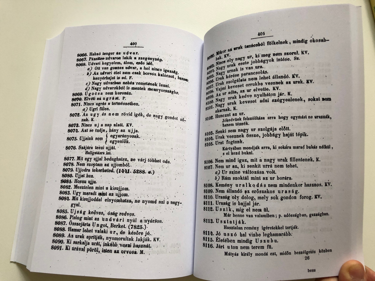 Magyar közmondások könyve by Erdélyi János / Tinta Könyvkiadó / Book of  Hungarian Proverbs / 9000 Proverbs - bibleinmylanguage