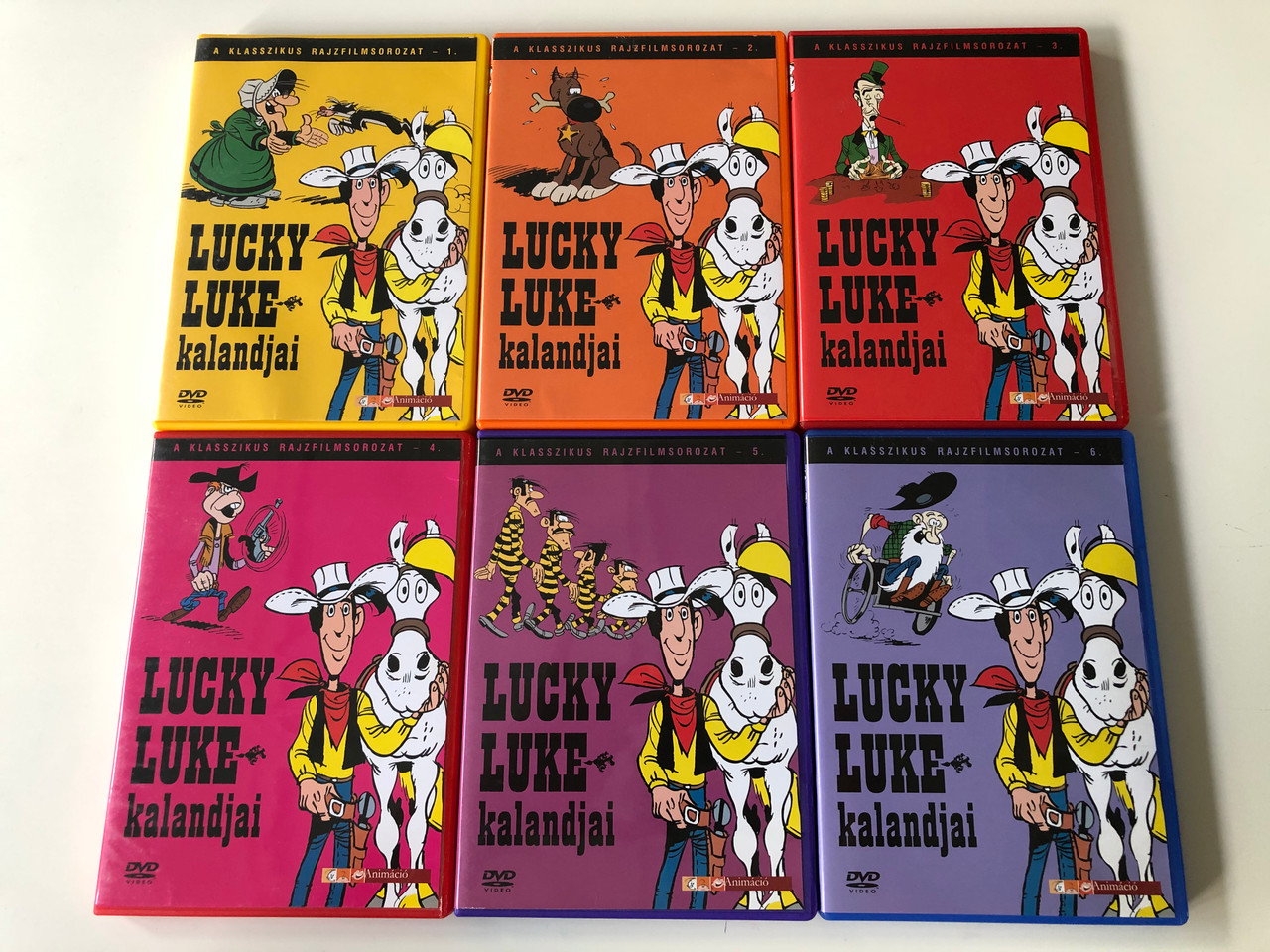 Lucky Luke TV Series Vol 1-6 DVD 1983 Lucky Luke kalandjai 1-6. / Directed  by Joseph Barbera, William Hanna / Starring: William Callaway, Rick Dees,  Bob Holt, Mitzi McCall / 24 episodes - bibleinmylanguage