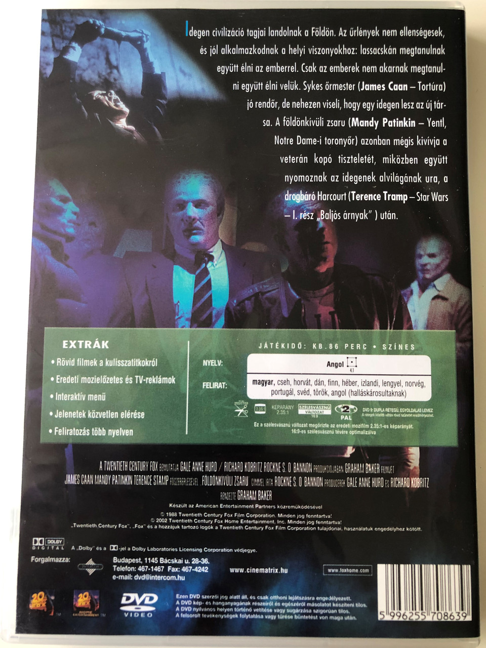 Alien Nation Dvd 1988 Foldonkivuli Zsaru Directed By Graham Baker Starring James Caan Mandy Patinkin Terence Stamp Bibleinmylanguage