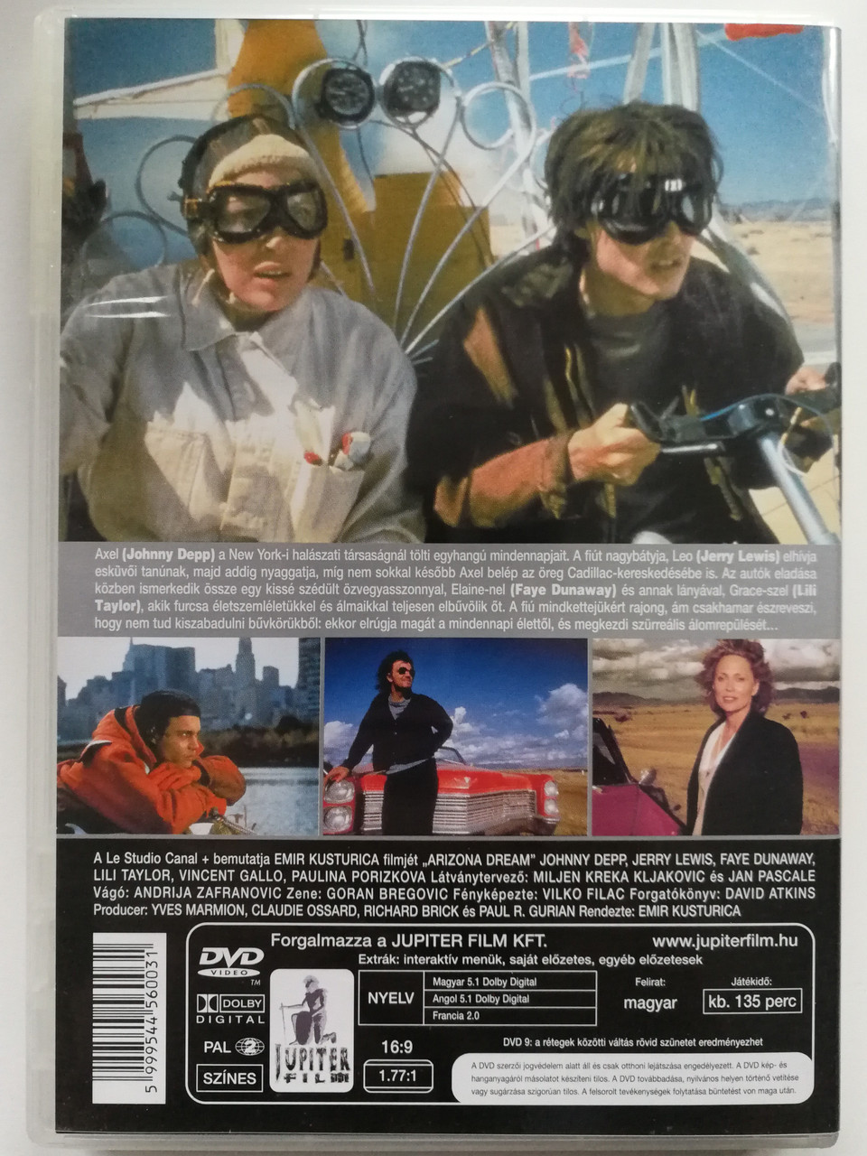 Arizona Dream DVD 1993 Arizonai álmodozók / Directed by Emir Kusturica /  Starring: Johnny Depp, Jerry Lewis, Faye Dunaway, Lili Taylor - Bible in My  Language