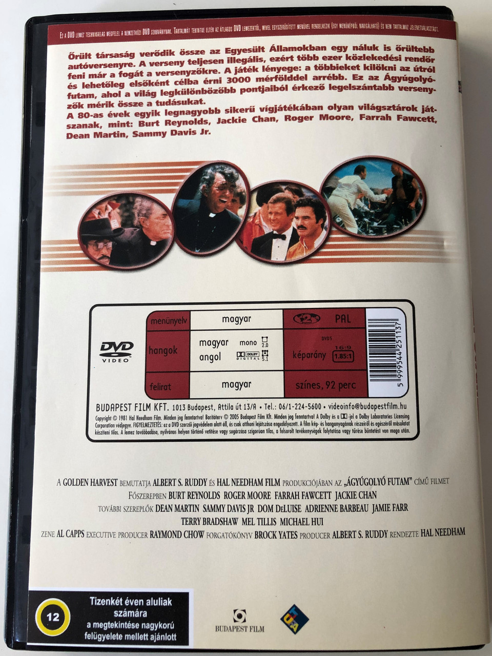 Cannonball Run - Ágyúgolyó futam DVD 1981 / Directed by Hal Needham / Burt  Reynolds, Roger Moore, Farrah Fawcett, Dom DeLuise, Dean Martin -  bibleinmylanguage
