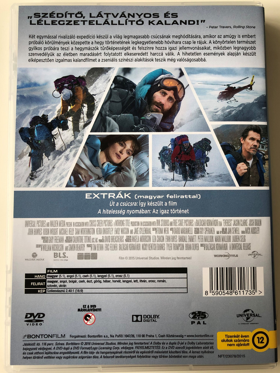 Everest DVD 2015 A legveszélyesebb hely a földön / Directed by Baltasar  Kormákur / Starring: Jason Clarke, Josh Brolin, John Hawkes, Robin Wright,  Emily Watson - bibleinmylanguage