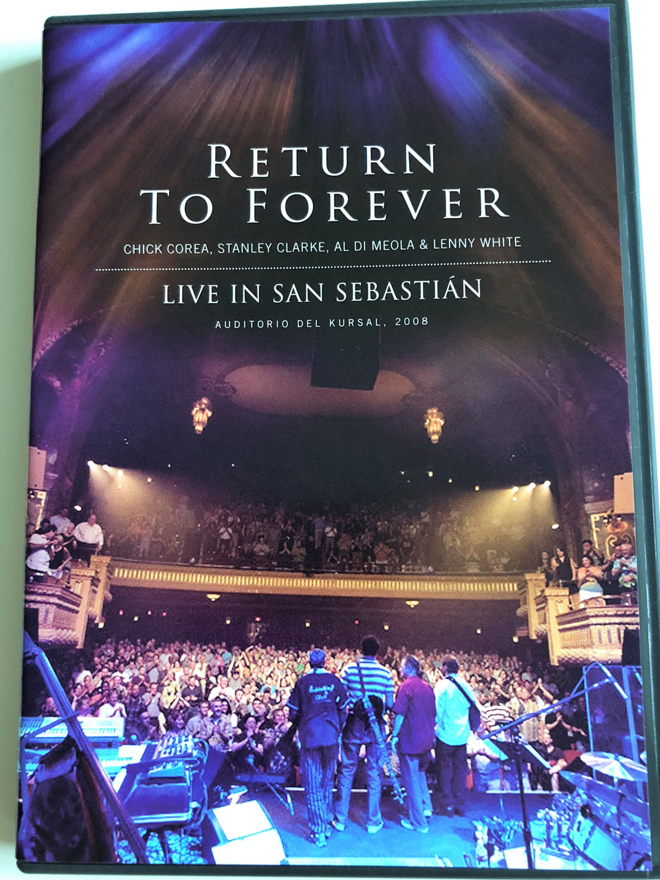 Return to Forever DVD 2010 Live in San Sebastián / Chick Corea, Stanley  Clarke, Al di Meola, Lenny White / Auditorio del Kursal 2008 / Jazz Door JD  11050 - bibleinmylanguage