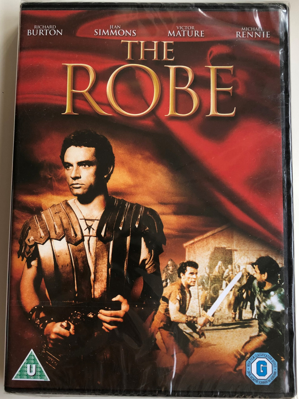 The Robe DVD 1953 / Directed by Henry Koster / Starring: Richard Burton,  Jean Simmons, Victor Mature, Michael Rennie - bibleinmylanguage